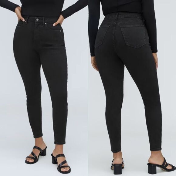 Everlane curvy high Rise skinny jean in black womens size 29 - Picture 1 of 7